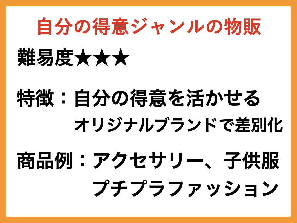 自分の得意ジャンル物販の紹介